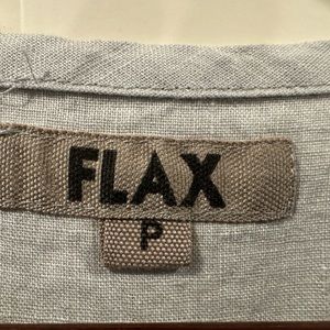 FLAX 100% Linen True Tunic Sleeveless Top Size Petite